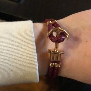 Maroon Paul Hewitt Anchor Bracelet